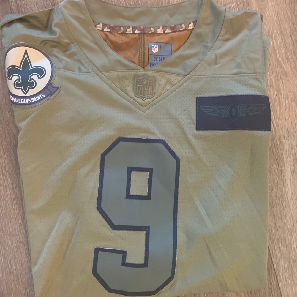Drew Brees 2XL SALUTE CAMO Jersey
